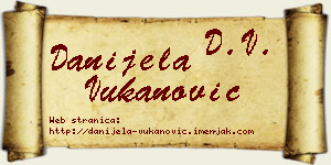 Danijela Vukanović vizit kartica